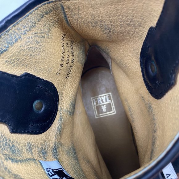 Frye Jackie button boho black leather boots - Picture 11 of 15